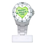 Happy St Patricks Day Design Nurses Watch Front