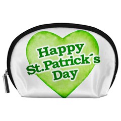 Happy St Patricks Day Design Accessory Pouch (large)