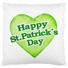 Happy St Patricks Day Design Standard Flano Cushion Case (two Sides) by dflcprints