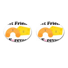 Mac & Cheese Bffs Cufflinks (oval) by codepinkink