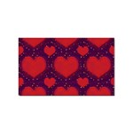 Galaxy Hearts Grunge Style Pattern Sticker (Rectangle) Front