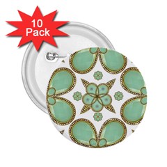 Luxury Decorative Pattern Collage 2 25  Button (10 Pack) by dflcprints