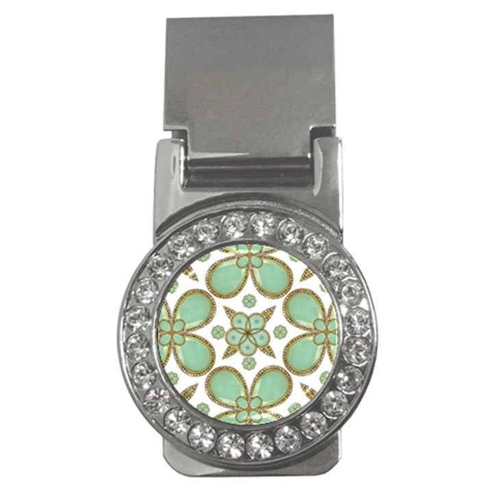 Luxury Decorative Pattern Collage Money Clip (CZ)