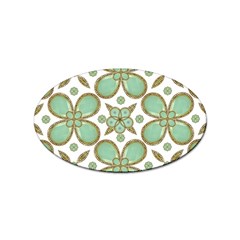 Luxury Decorative Pattern Collage Sticker (oval)