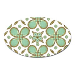 Luxury Decorative Pattern Collage Magnet (oval) by dflcprints