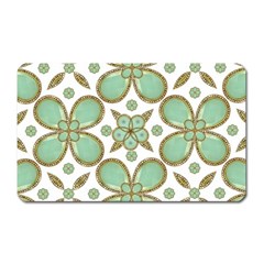 Luxury Decorative Pattern Collage Magnet (rectangular) by dflcprints