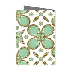 Luxury Decorative Pattern Collage Mini Greeting Card (8 Pack) by dflcprints