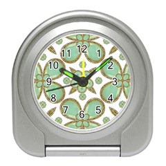 Luxury Decorative Pattern Collage Desk Alarm Clock by dflcprints