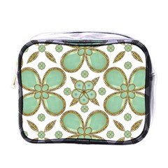 Luxury Decorative Pattern Collage Mini Travel Toiletry Bag (one Side)