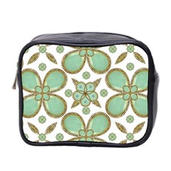 Luxury Decorative Pattern Collage Mini Travel Toiletry Bag (two Sides) by dflcprints