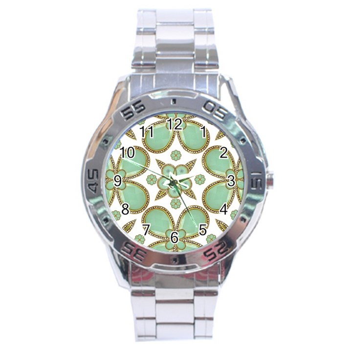 Luxury Decorative Pattern Collage Stainless Steel Watch