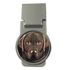 Chocolate Lab Money Clip (round) by LabsandRetrievers