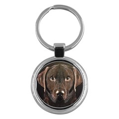 Chocolate Lab Key Chain (round)