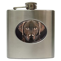 Chocolate Lab Hip Flask