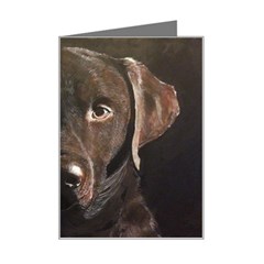 Chocolate Lab Mini Greeting Card