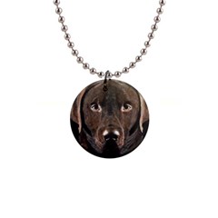 Chocolate Lab Button Necklace by LabsandRetrievers