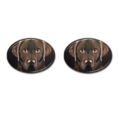 Chocolate Lab Cufflinks (oval)