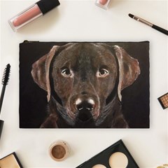 Chocolate Lab Cosmetic Bag (large)