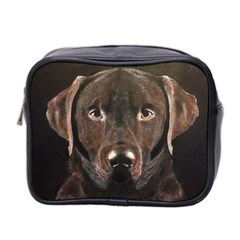 Chocolate Lab Mini Travel Toiletry Bag (two Sides)