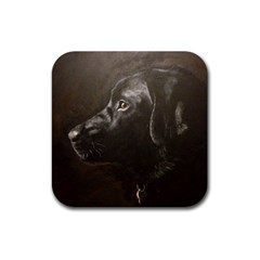 Black Lab Drink Coaster (square) by LabsandRetrievers