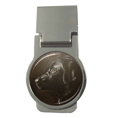 Black Lab Money Clip (round) by LabsandRetrievers