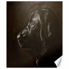 Black Lab Canvas 8  X 10  (unframed)