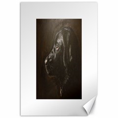 Black Lab Canvas 20  X 30  (unframed)