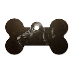 Black Lab Dog Tag Bone (one Sided) by LabsandRetrievers