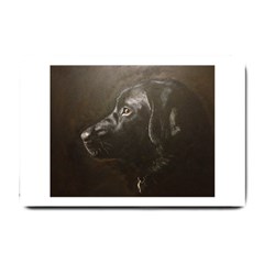 Black Lab Small Door Mat by LabsandRetrievers