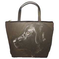 Black Lab Bucket Handbag by LabsandRetrievers