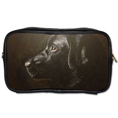 Black Lab Travel Toiletry Bag (one Side) by LabsandRetrievers