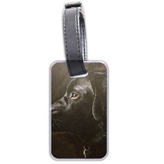 Black Lab Luggage Tag (two Sides)