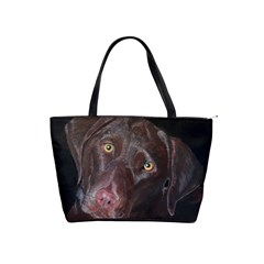 Inquisitive Chocolate Lab Large Shoulder Bag by LabsandRetrievers