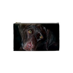 Inquisitive Chocolate Lab Cosmetic Bag (small)