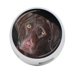 Inquisitive Chocolate Lab 4-port Usb Hub (one Side) by LabsandRetrievers