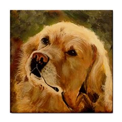 Golden Retriever Ceramic Tile