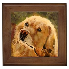 Golden Retriever Framed Ceramic Tile by LabsandRetrievers