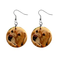 Golden Retriever Mini Button Earrings