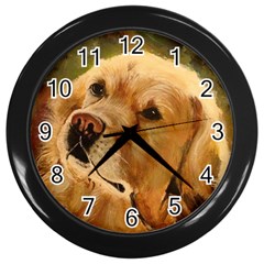 Golden Retriever Wall Clock (black) by LabsandRetrievers