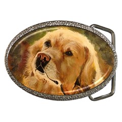 Golden Retriever Belt Buckle (oval)