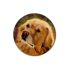 Golden Retriever Drink Coaster (round) by LabsandRetrievers