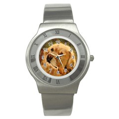 Golden Retriever Stainless Steel Watch (slim)