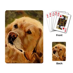 Golden Retriever Playing Cards Single Design