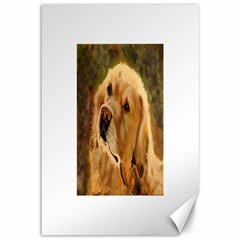 Golden Retriever Canvas 12  X 18  (unframed)