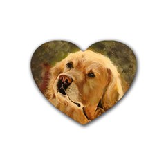 Golden Retriever Drink Coasters (heart) by LabsandRetrievers