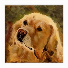 Golden Retriever Glasses Cloth (medium, Two Sided)