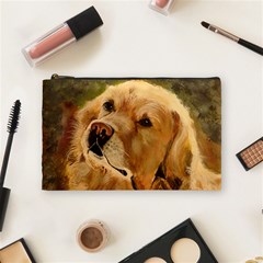 Golden Retriever Cosmetic Bag (medium)