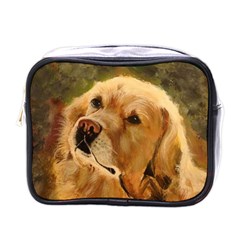 Golden Retriever Mini Travel Toiletry Bag (one Side)