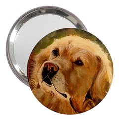 Golden Retriever 3  Handbag Mirror