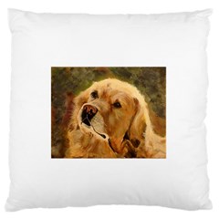 Golden Retriever Standard Flano Cushion Case (one Side) by LabsandRetrievers